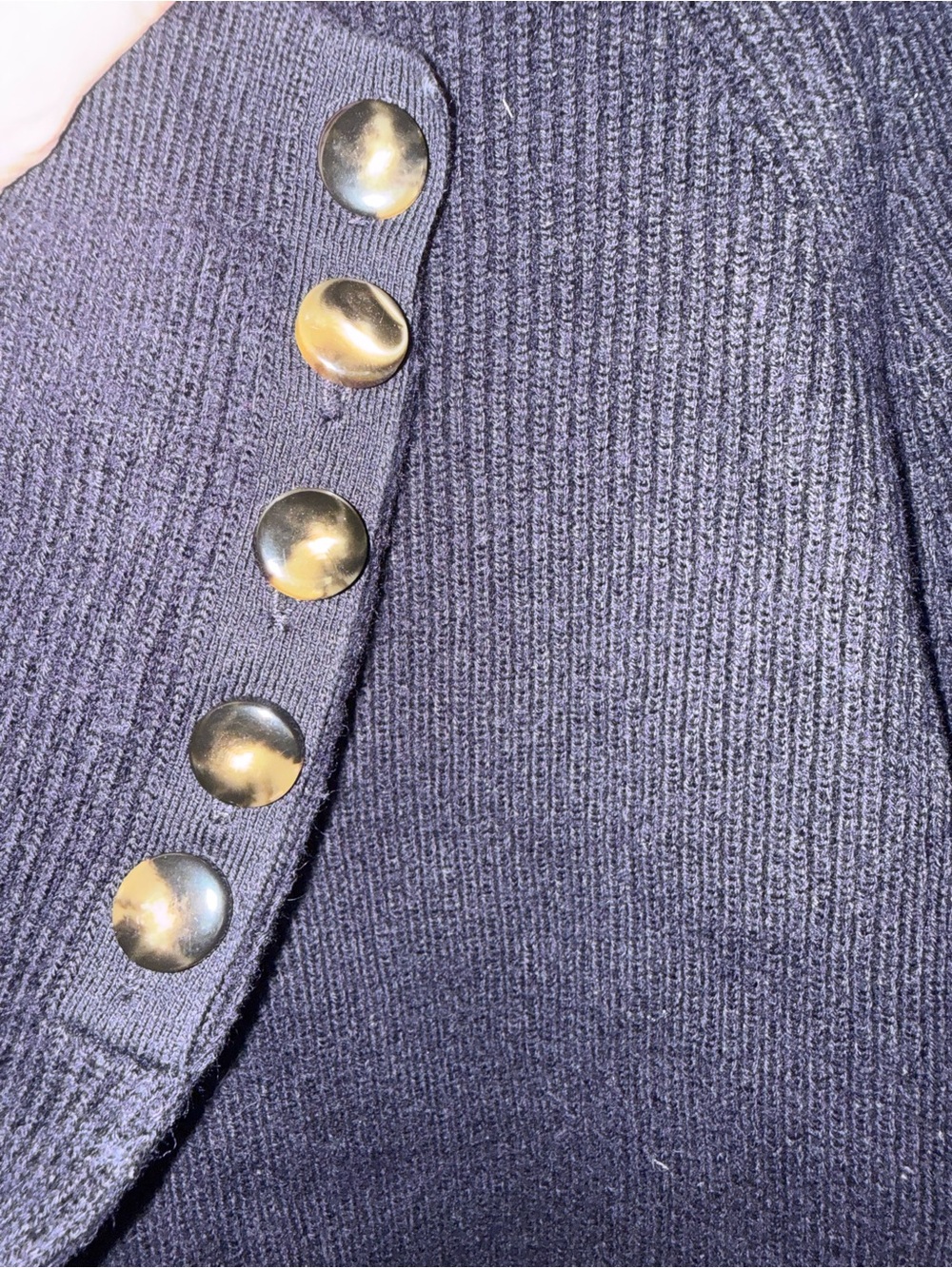 Sezane Sami Jumper Sweater Navy Blue Size Small Wool/cotton - Picture 9 of 12